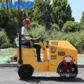 Rodillo vibratorio de doble tambor de 800 kg de conducción pequeña